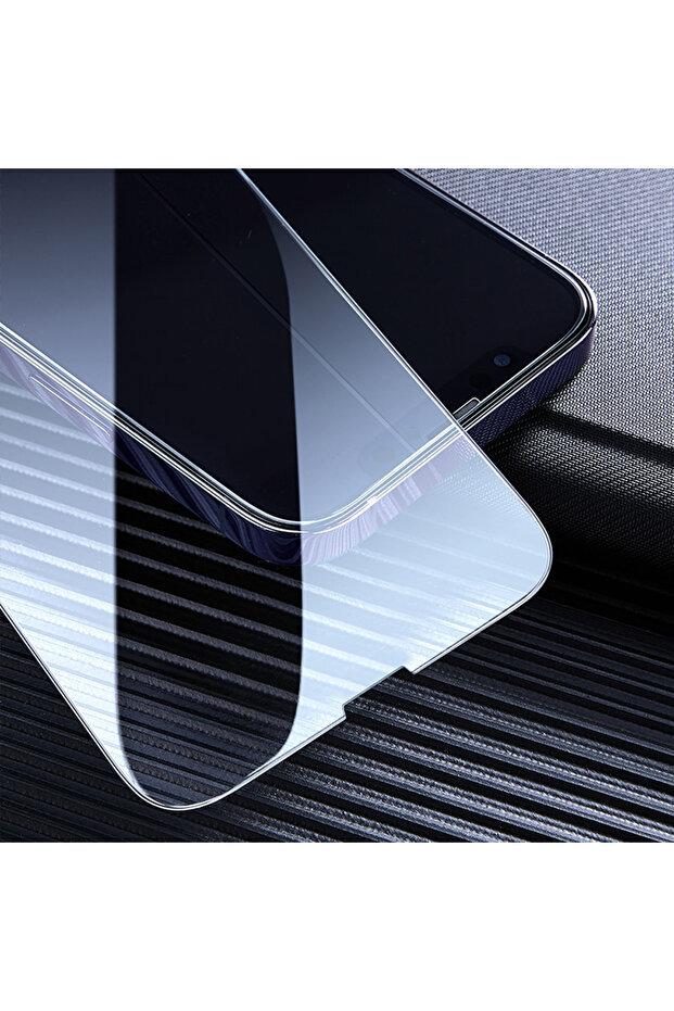 Top Premium Screen Protector with Applicator for Apple iPhone 12, Automatic Alignment, Black - 5