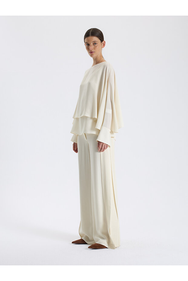 Katmanlı Şifon Bluz - 3