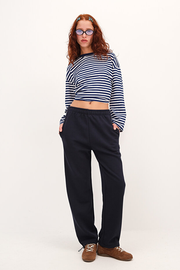 Elastic Cuffed Ribbed Tracksuit Eşf10512