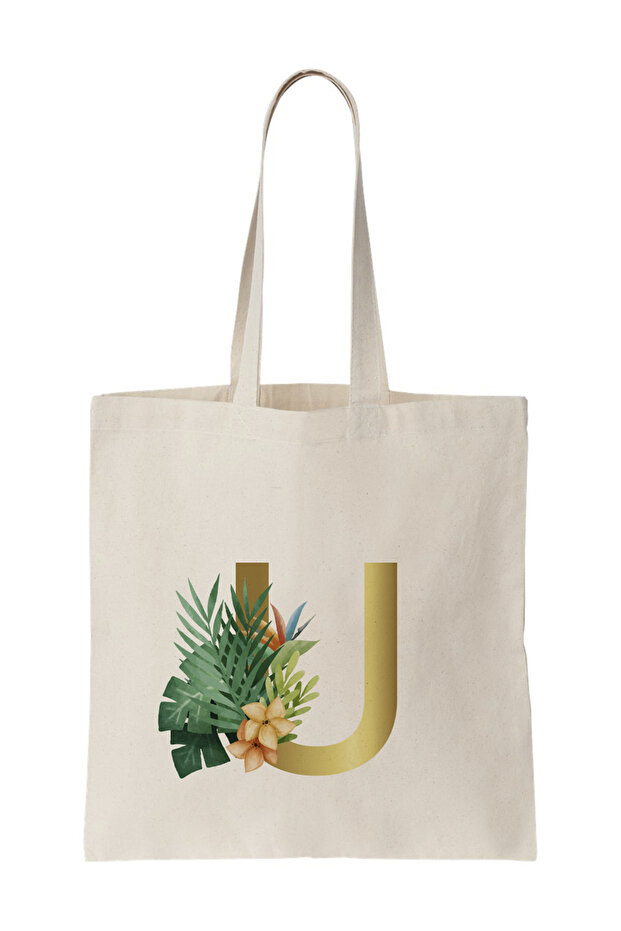 Eco-Friendly Letter Tote Bag - Shopping, School, and Everyday Use