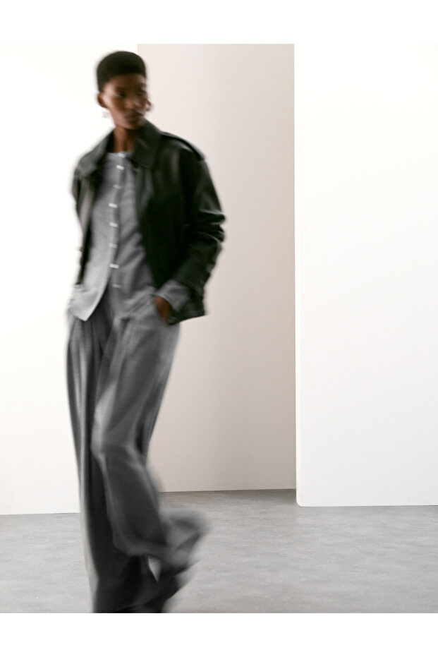 Geniş Paça Kadın Pantolon - 4