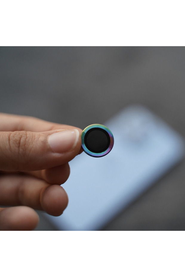 Camera Lens Protector Set compatible with Apple Iphone 14 Plus, 9H glass, Rainbow - 5