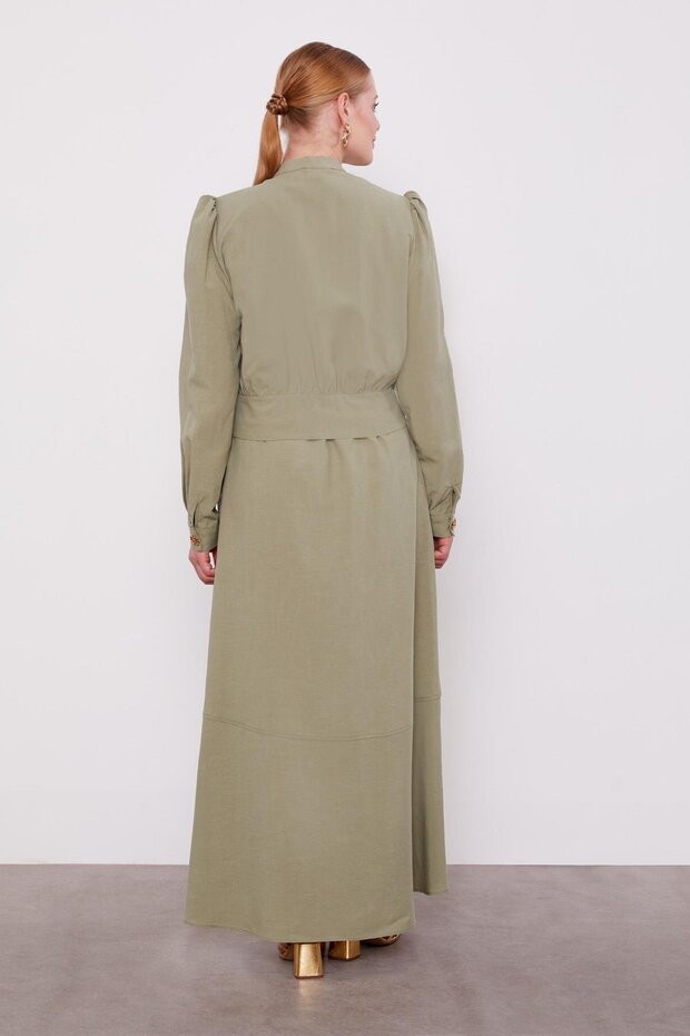 طقم سترة كوبرا مبطنة باللون الأخضر - 6