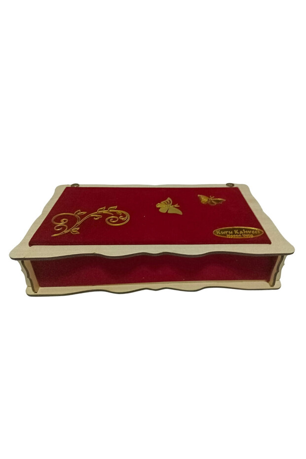Baklava Box Double Faced Mdf Leathered Wood 500Gr