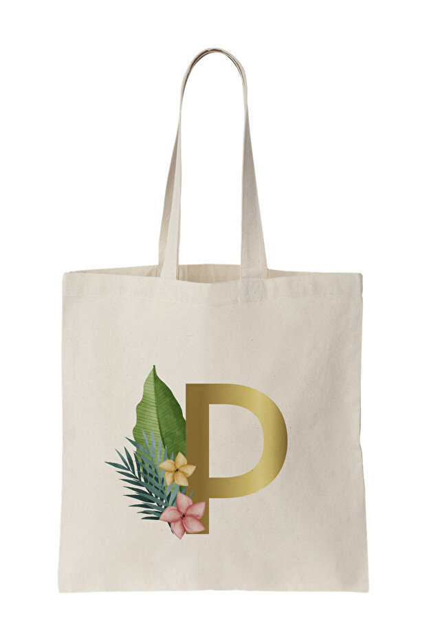 Eco-Friendly Letter Tote Bag - Shopping, School, and Everyday Use