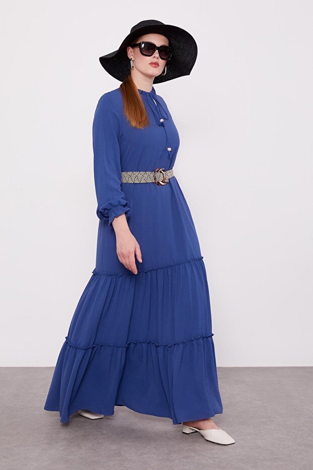 İndigo Elbise - 2