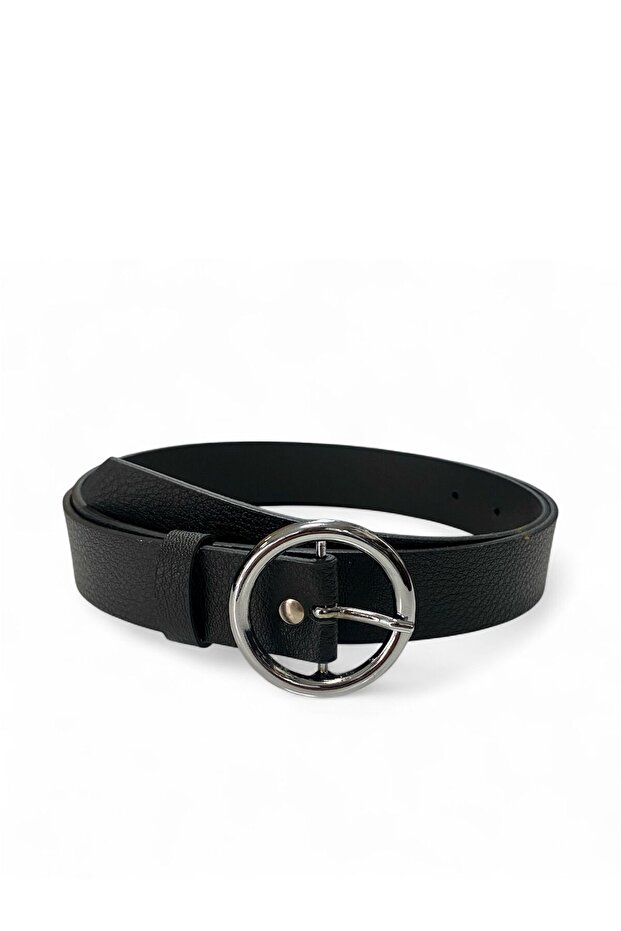 حزام نسائي أساسي بإبزيم فضي - 5