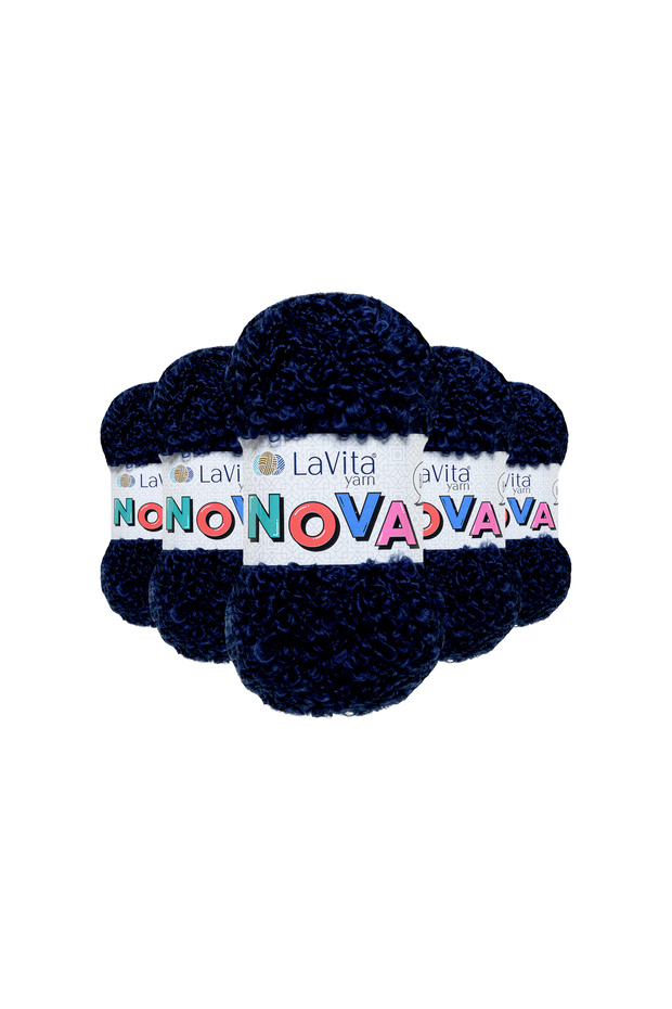 Nova Hand Knitting Yarn 20% Polyester 80% Acrylic 500Gr 5 Pcs (Ln5301 Dark Blue)