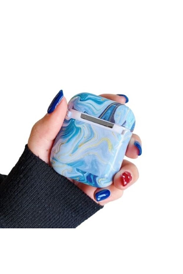 Headphone case, Apple, Plastic, Blue - 3