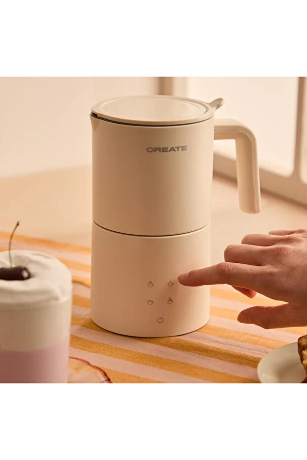 Spumator de lapte, CREATE, Studio Pro, 620 ml, bej - 6