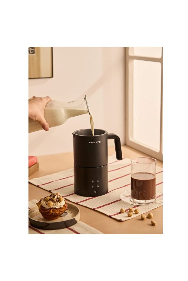 Spumator de lapte Studio Pro, CREATE, 620 ml, negru - 5