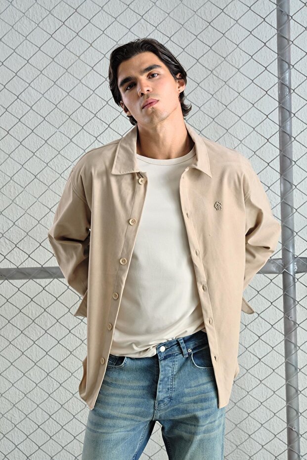 SÜET BEJ GÖMLEK - 1