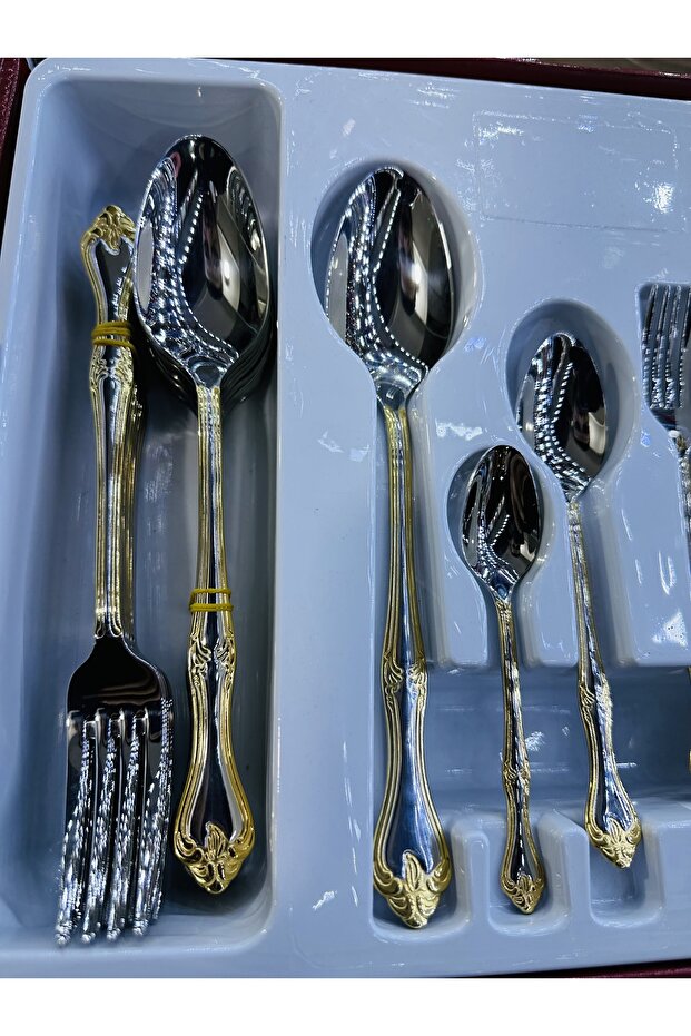 60 parça Gold kaşık seti - 2