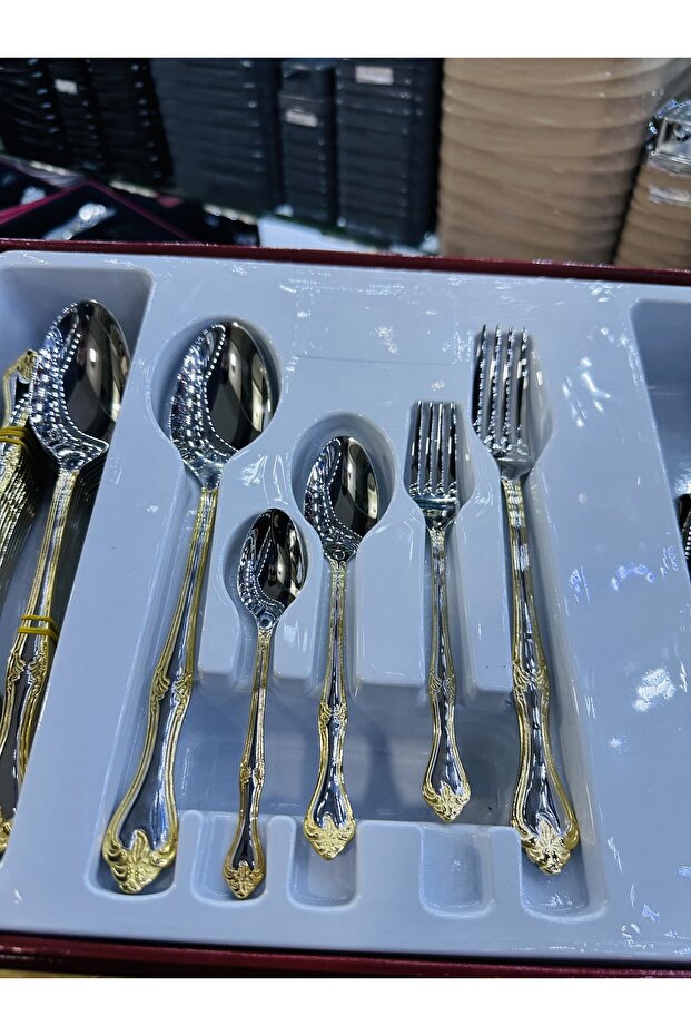 60 parça Gold kaşık seti - 3