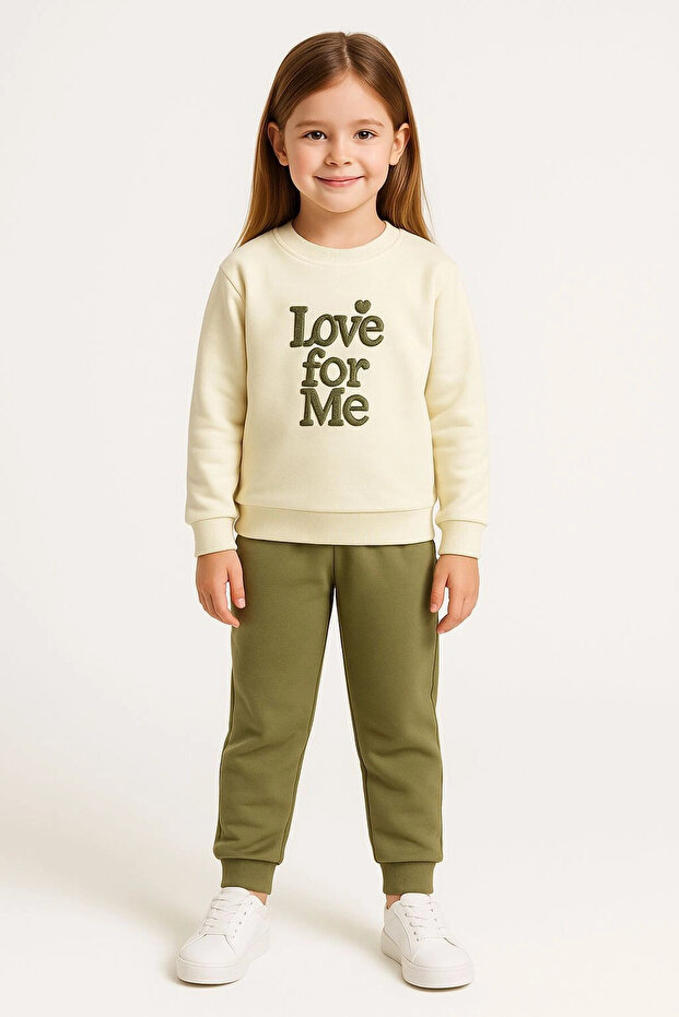 Love for Embroidered Girls' Suit 20457