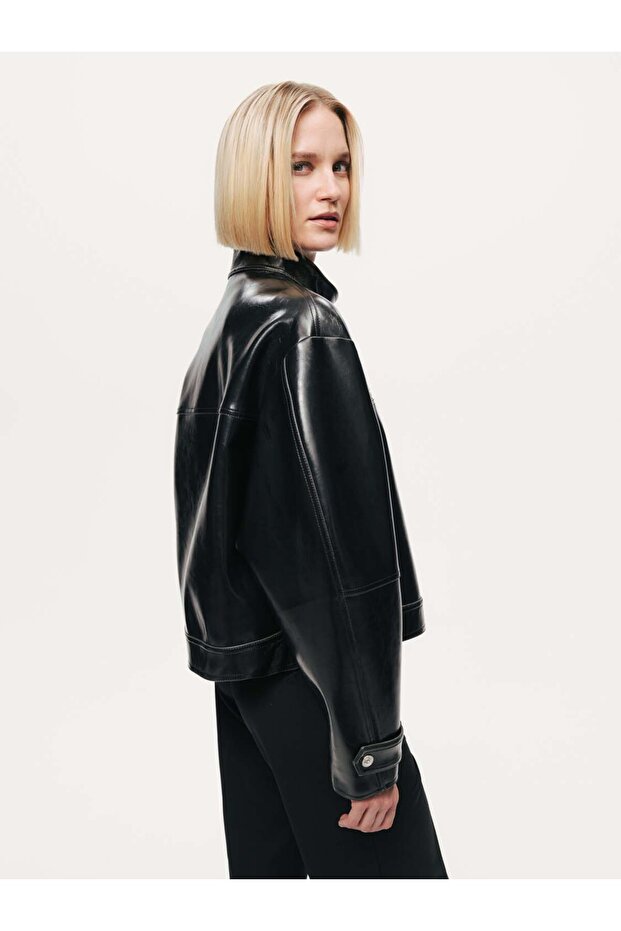 Suni Deri Biker Mont - 5