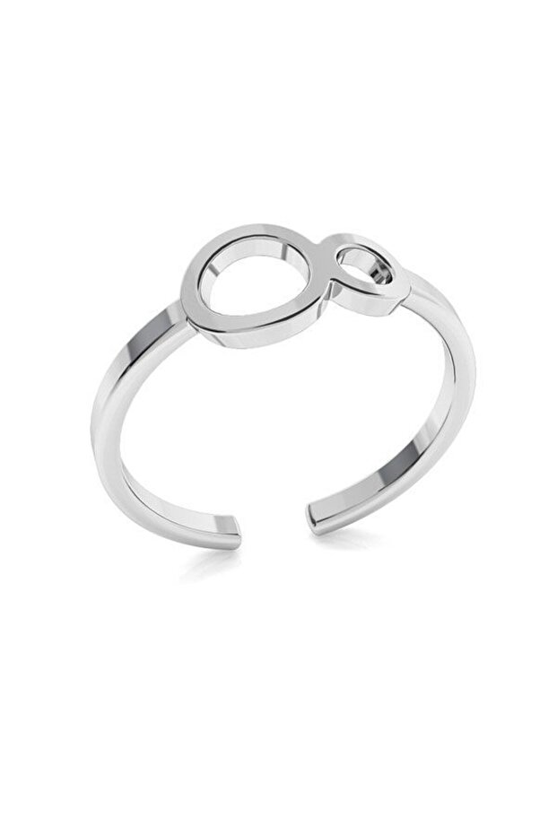 Adjustable Silver 925 Infinity Ring - 1