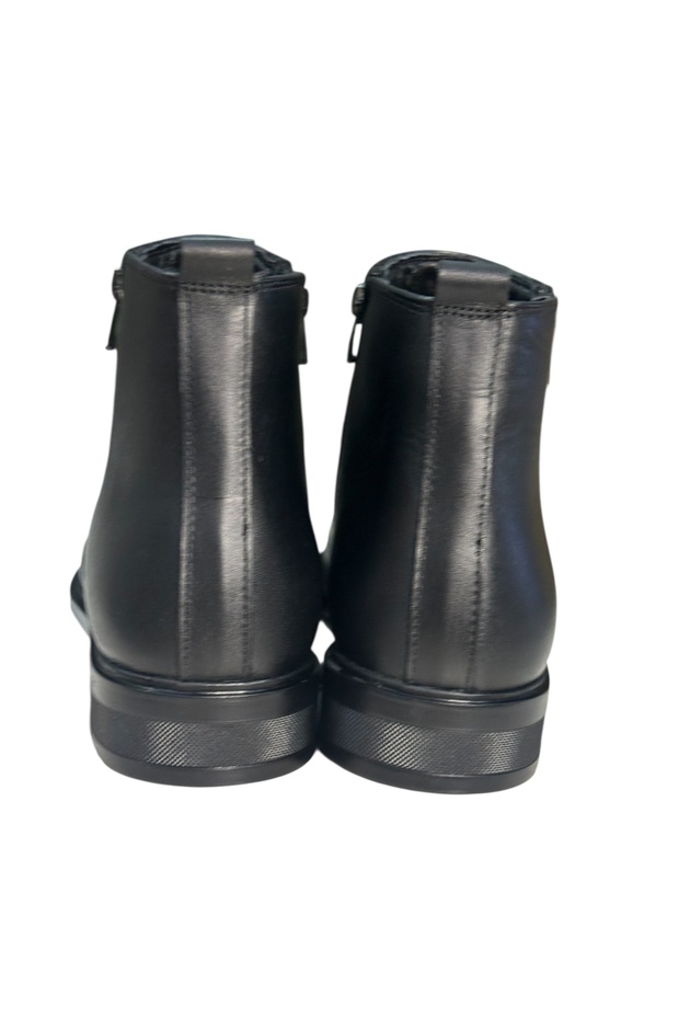 erkek siyah deri chelsi bot - 4