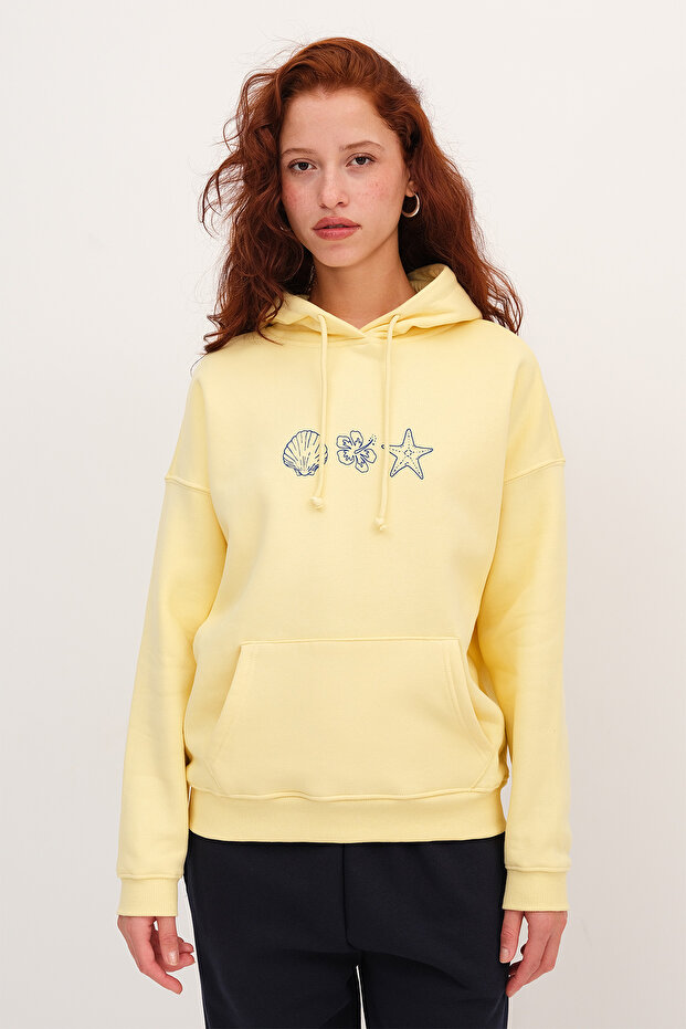 Baskılı Şardonlu Sweatshirt S10529 - 6