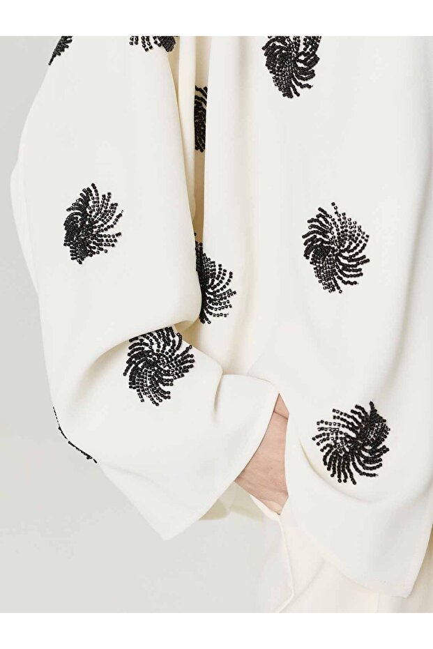 Nakış İşlemeli Kimono - 2