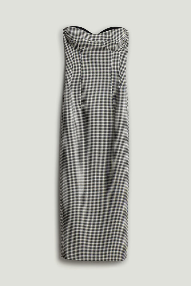 Kalp Yaka Maxi Elbise - 6