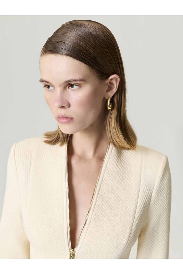 Fermuar Tasarımlı Bluz - 2