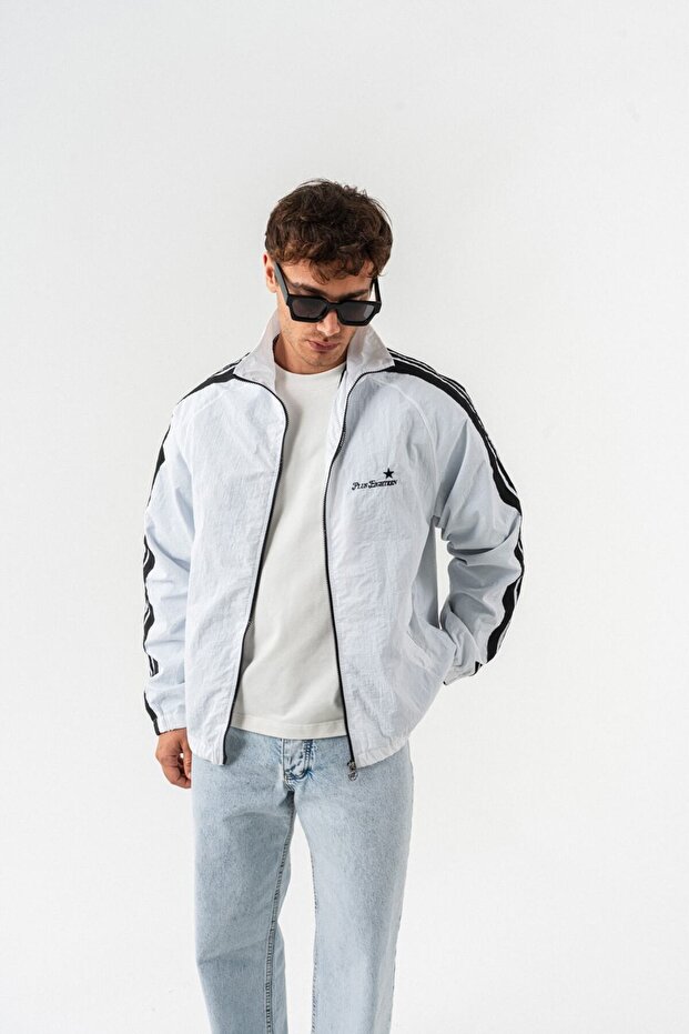 Cloudline Parachute Fabric Zippered Windbreaker Jacket
