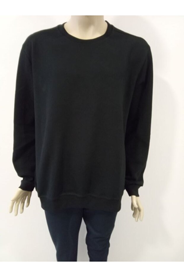 سترة رجالية أساسية بياقة مستديرة وتصميم فضفاض من قماش البيكيه - 4