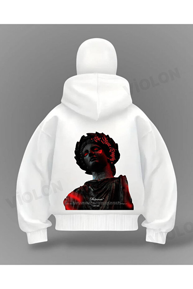 Statue of Liberty Detail Full Mask Oversize Cardigan