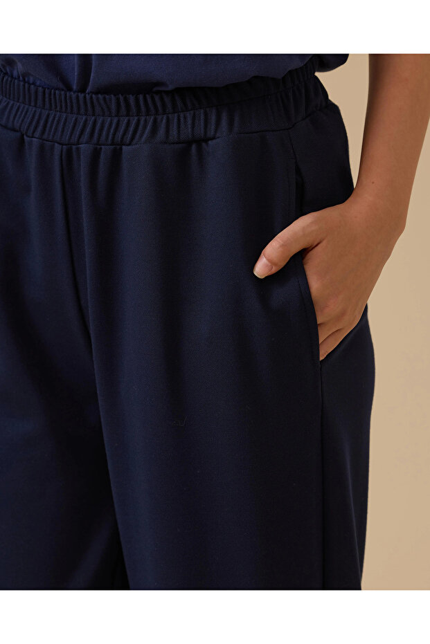 Elastik Bel Cepli Pantolon - 4