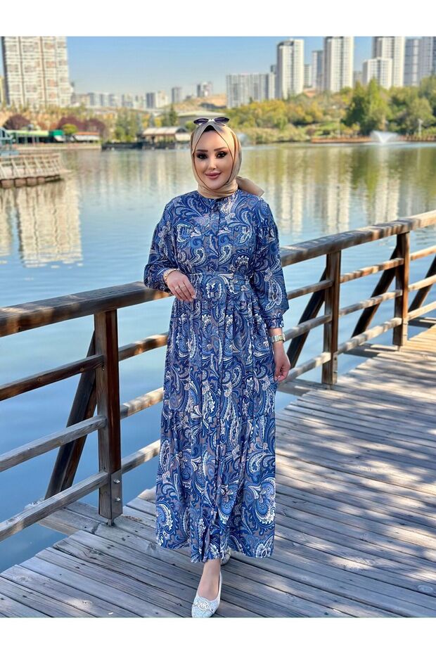 Sofya Elbise Lacivert - 5