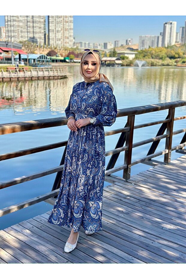 Sofya Elbise Lacivert - 4