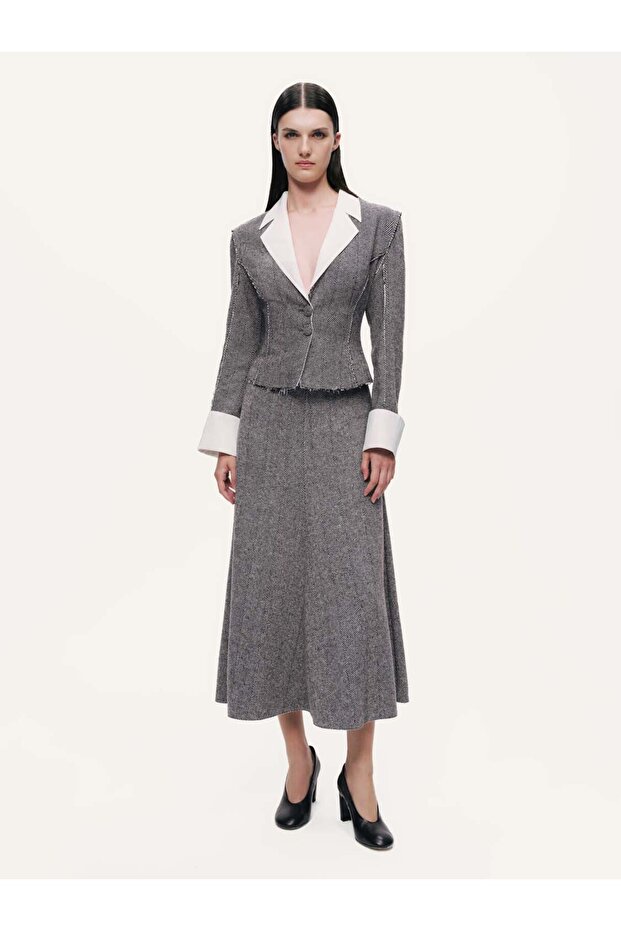 Dikiş Detaylı Ceket - 2