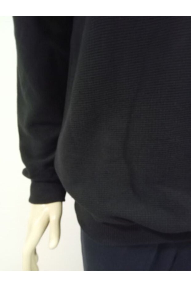 سترة رجالية أساسية بياقة مستديرة ونسيج وافل - 6