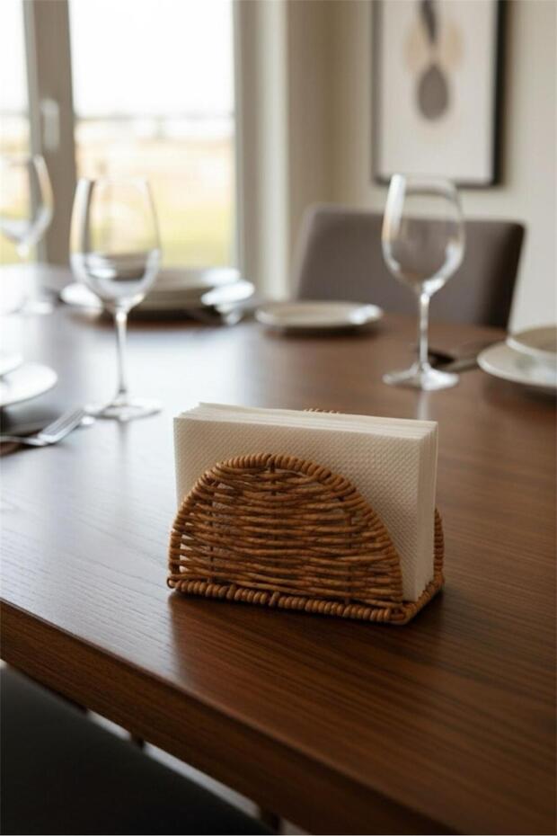 Hasır 700801 Oval Masaüstü Peçetelik - 1