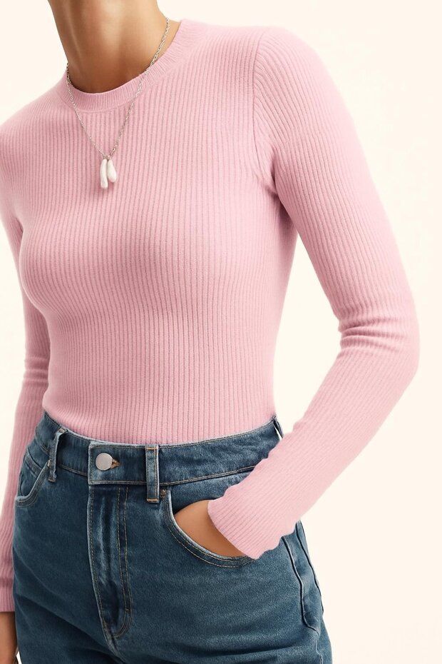 Simit Yaka İnce Fitilli BLUZ - 3