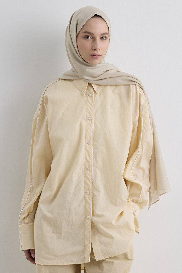 Paris Silk Shawl - Beige