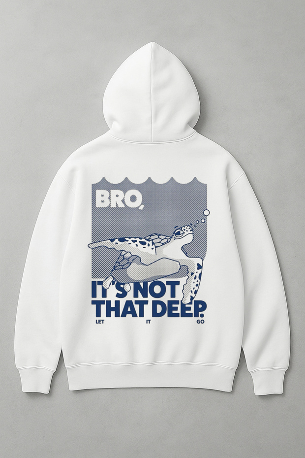 سترة رياضية كبيرة الحجم بطباعة على الظهر من It's Not That Deep