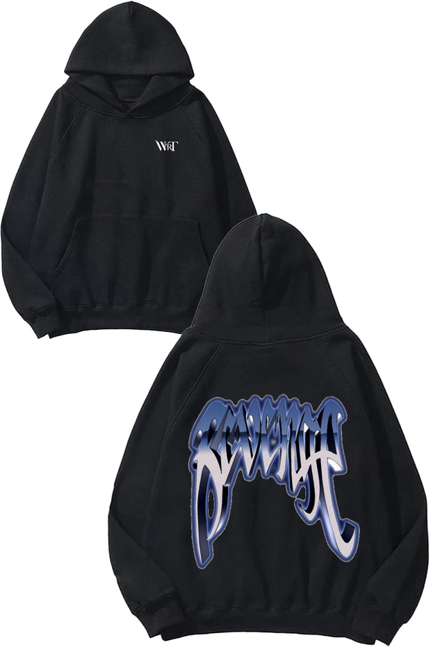 Revenge Xxxtentacion Design Back Printed Black Hooded Sweatshirt