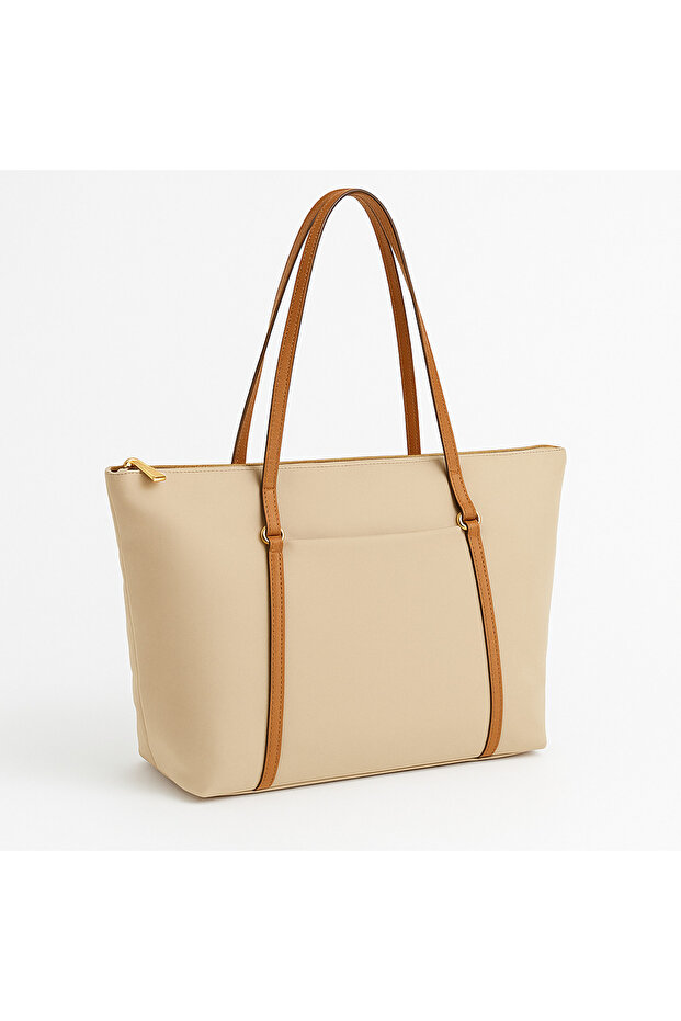 Çift Saplı Shopper Çanta - 1