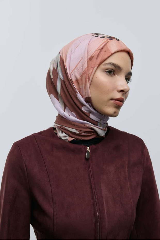 Roselith Desen Bambu Eşarp - 3