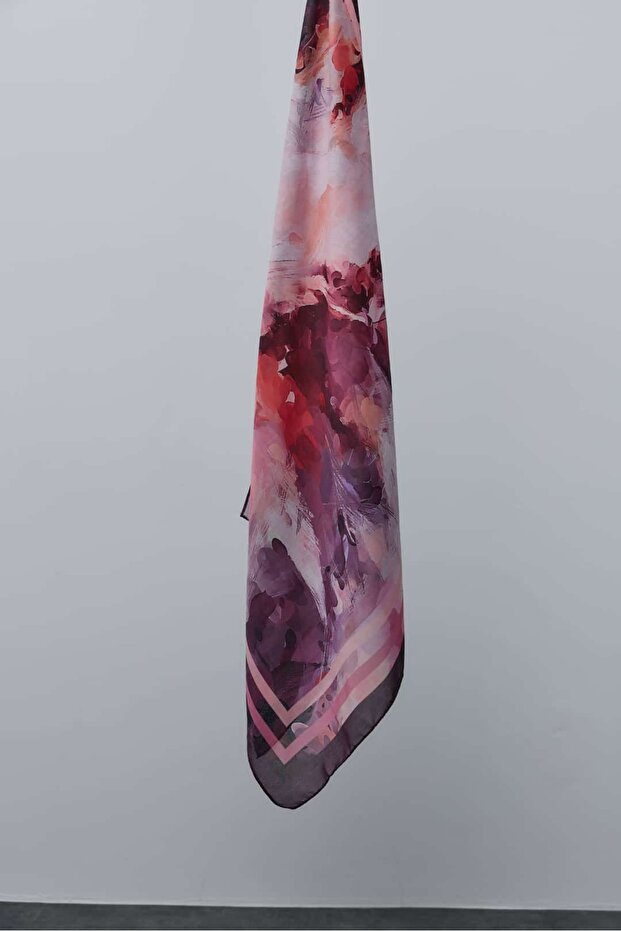 Abstract Pattern Cotton Shawl - 3