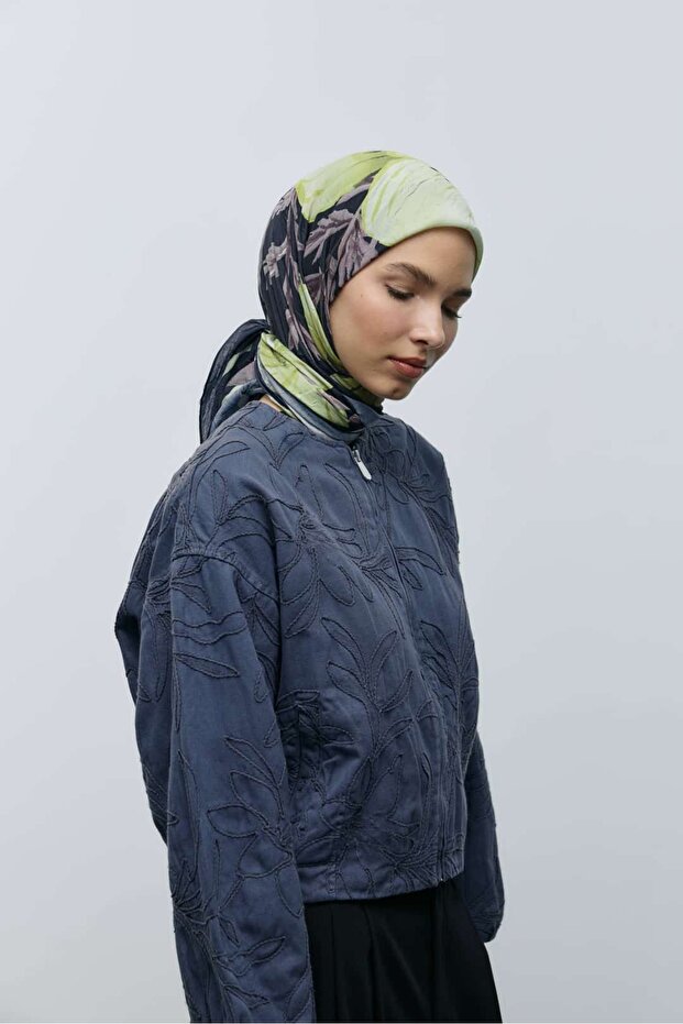 Roselith Desen Bambu Eşarp - 4