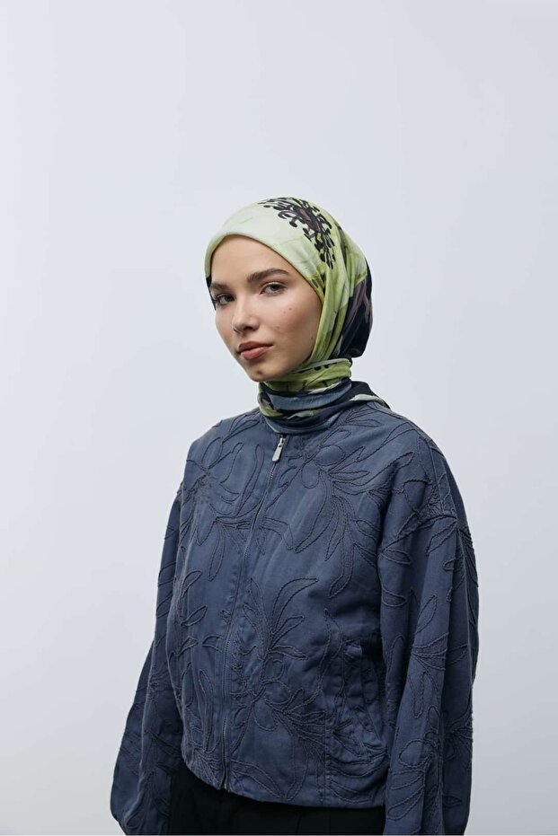 Roselith Desen Bambu Eşarp - 2