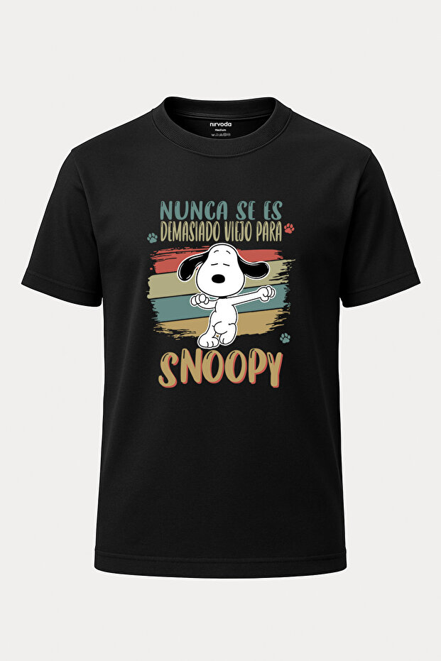 Snoopy Baskılı Unisex T-Shirt - 1