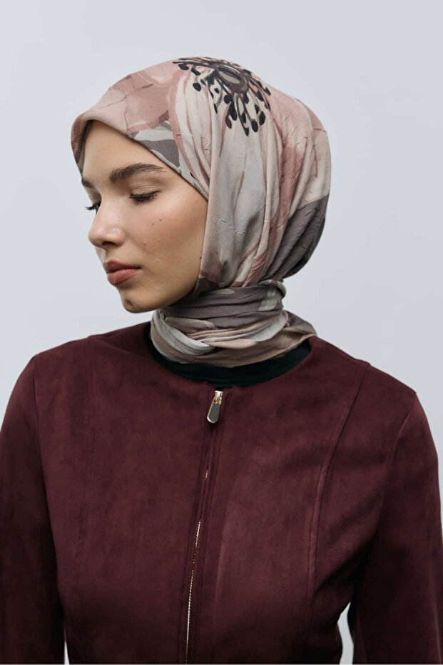 Roselith Desen Bambu Eşarp - 2