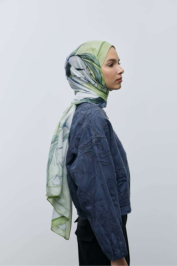 شال قطني بنقشة نيليا - 3