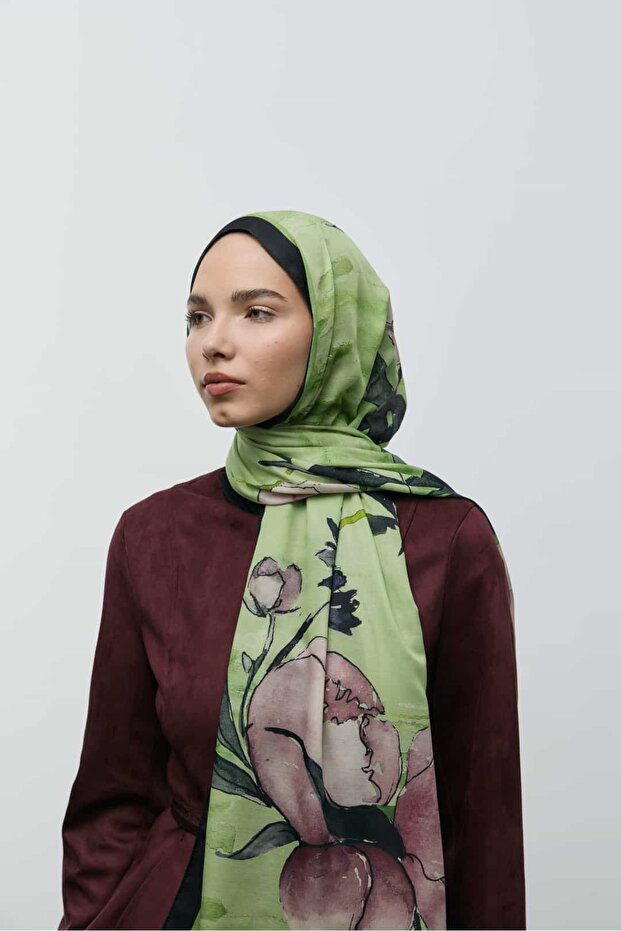 شال قطني بنقشة نيليا - 3