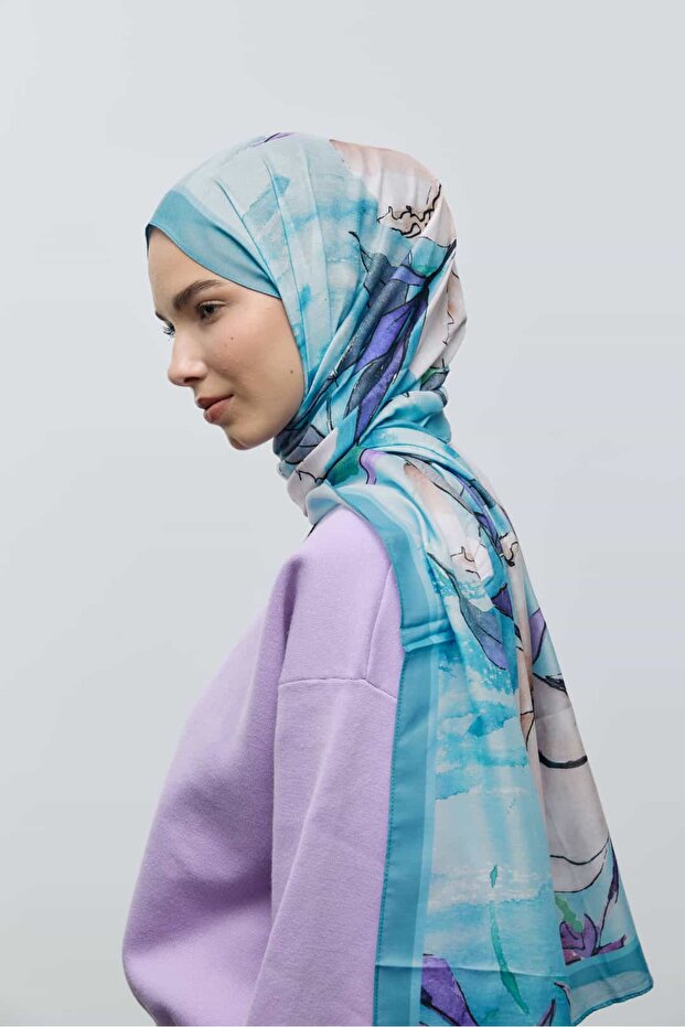 شال قطني بنقشة نيليا - 3