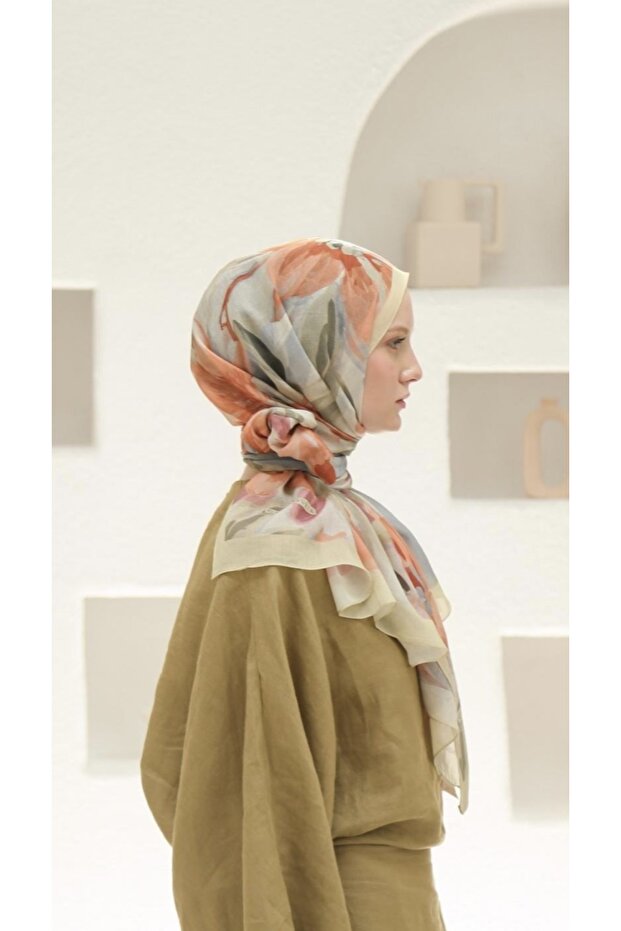 شال إلوريا بنقشة خضراء - 2